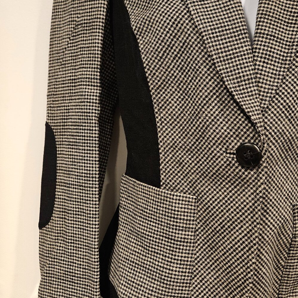 DVF 'Theobald' Blazer-Jacket, Houndstooth Print, Size 6 - Picture 4 of 13